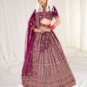 Lehnga Maroon-4